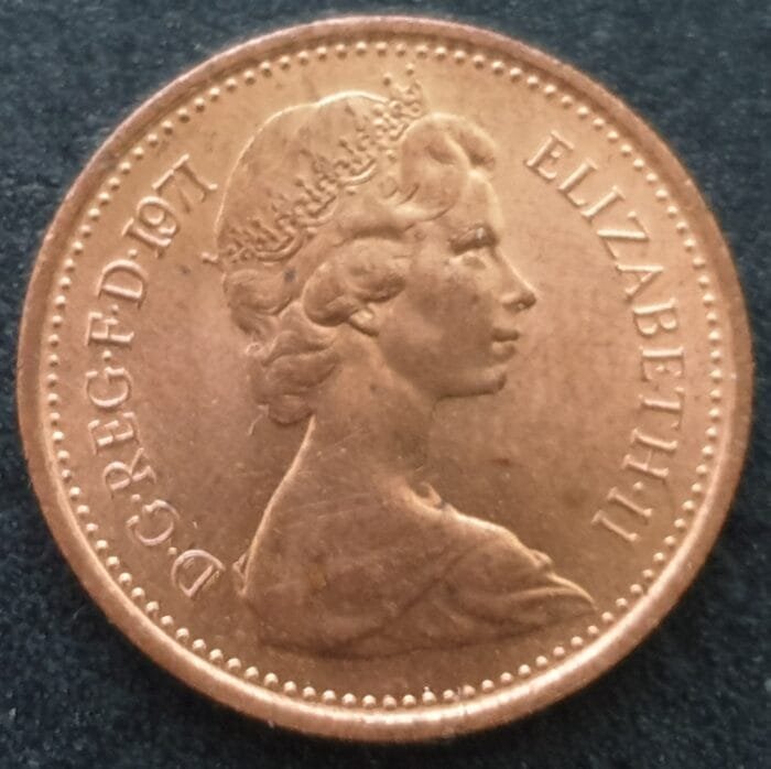 Great Britain Queen Elizabeth II 1971 ½p Half New Penny Coin