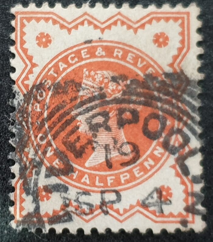 Great Britain Queen Victoria 1887-1900 SG197 ½d. vermilion, used stamp