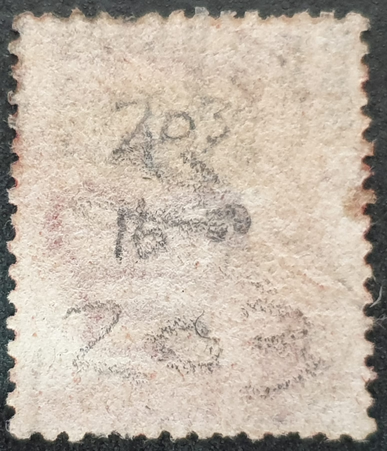 Great Britain Queen Victoria 1864 SG43 1d. red Plate 203 I-K used stamp - Image 2