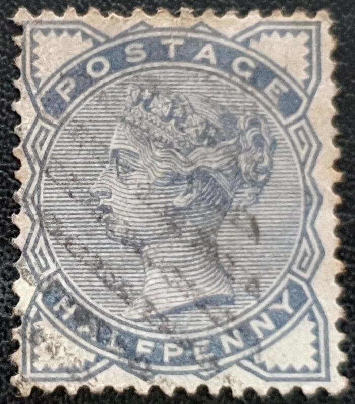Great Britain Queen Victoria SG187 ½d slate-blue used stamp