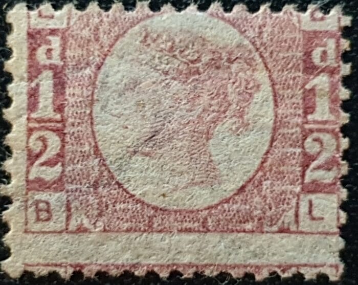 Great Britain Queen Victoria SG48 1870 ½d BANTAMS Plate 11 B-L unused stamp