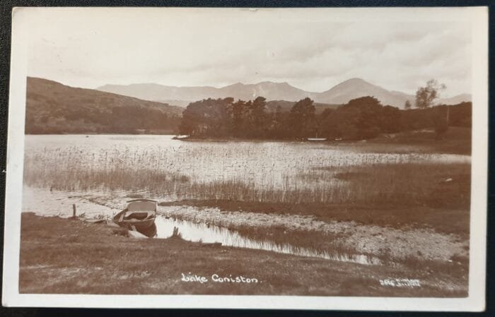 Great Britain King George V 1936 Post Card "Lake Coniston" used