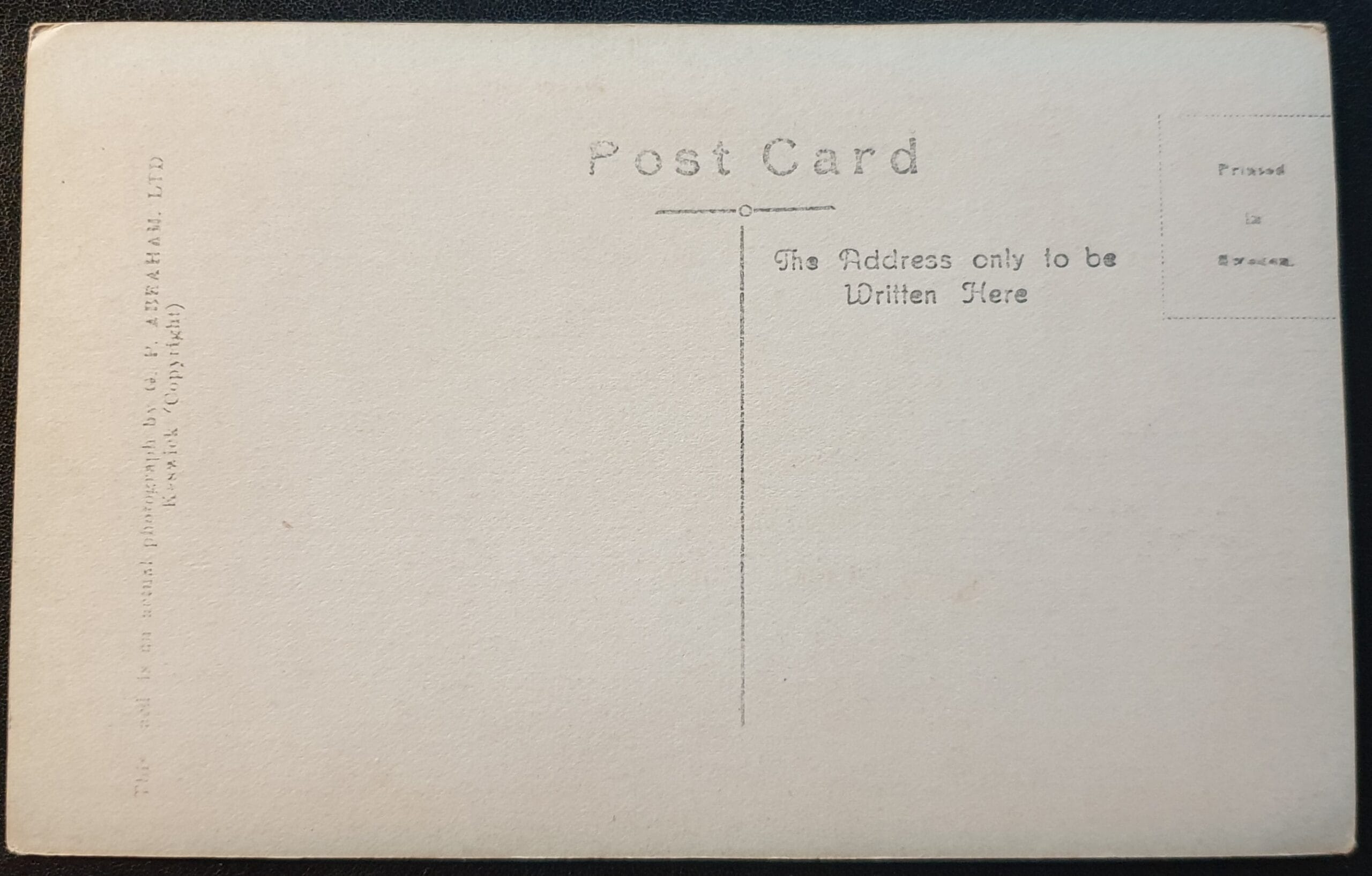 Great Britain POST CARD "THE ISLAND. GRASMERE" Unused - Image 2