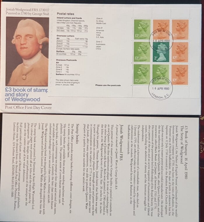 Great Britain Royal Mail  First Day Cover "Wedgwood" 16 April 1980 LONDON