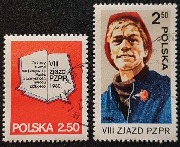 Poland 1980 “United Workers Party” SG2658/2659 Set of 2 used stamps