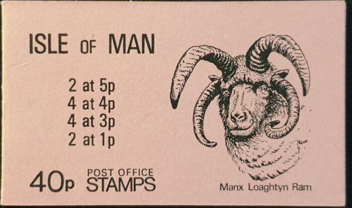 Isle of Man “MANX LOAGHTYN RAM” 40p. Post Office Stamps Booklet MNH