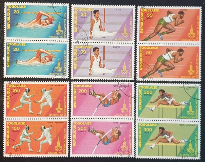 TOGO 1980 SG1423-28 “Olympics Moscow-Olympia ’80” Set of 6 (2) used stamps