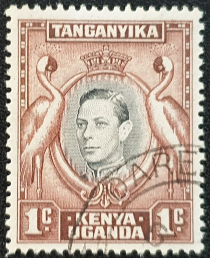 British Kenya, Uganda, Tanganyika 1938 SG131 1c. black & red/brown used single stamp