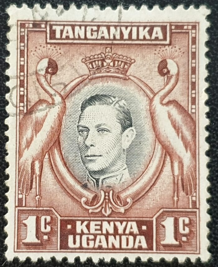 British Kenya, Uganda, Tanganyika 1938 SG131 1c. black & red/brown used single stamp