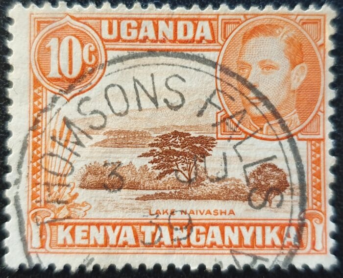 Kenya, Uganda, Tanganyika 1938 SG134 10c. P.13x11¾ (2.5.38) used single stamp