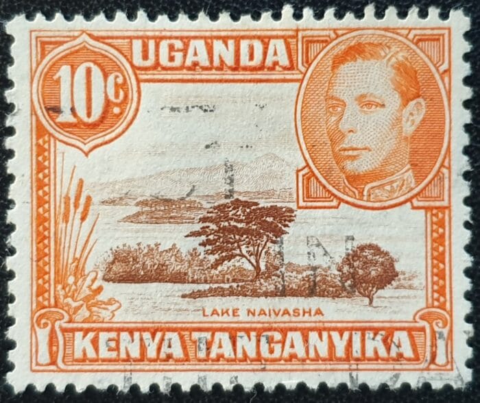 Kenya, Uganda, Tanganyika 1938 SG134 10c. P.13×11¾ (2.5.38) used single stamp