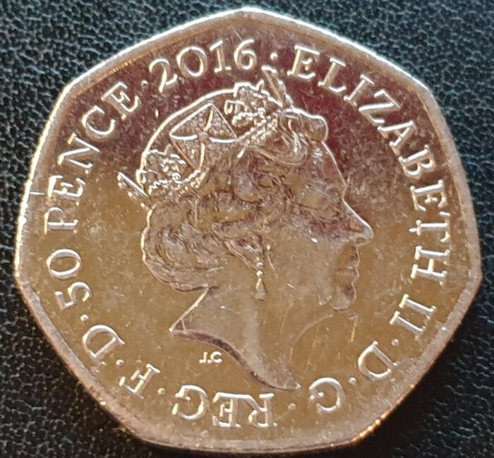 50p Coin Team GB 2016 Rio Olympic Swimming Circulated - Image 2