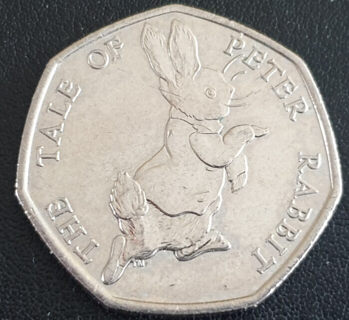 50p The Tale of Peter Rabbit Beatrix Potter 50 Pence Coin 2017 Circulated