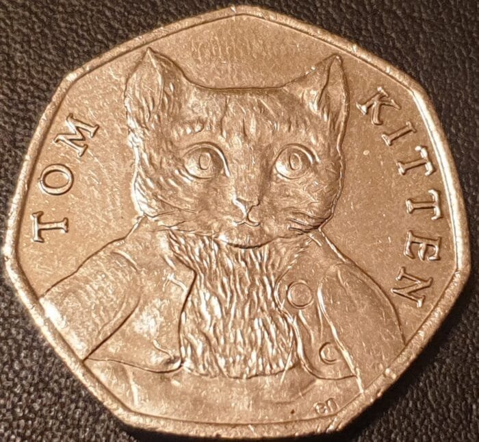 50p Coin 2017 Tom Kitten Beatrix Potter Circulated
