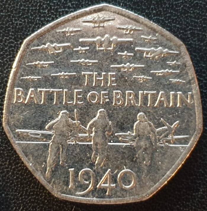 50p Coin Battle Of Britain 1940 Spitfire 2015 Coin Circulated