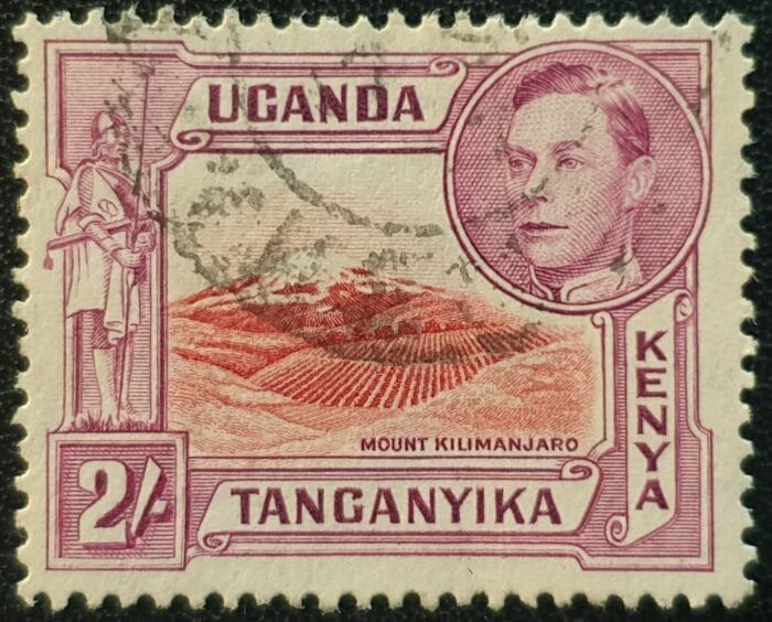 Kenya, Uganda, Tanganyika 1944 SG146b 2s. P.13¾x13¼ (24.2.44) used stamp