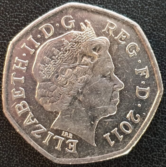 50p Coin London Olympics 2011 Fencing Sword Epee Duel Circulated - Image 3