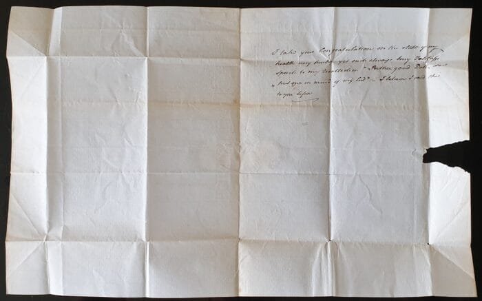 Great Britain 1823 Vintage Old Letter Edinburgh 1823 - Image 2