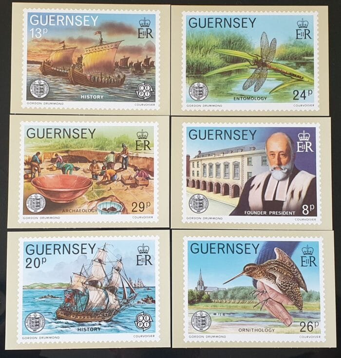 Guernsey PHQ 1982 First Day of Issue Stamps Set of 6 MNH