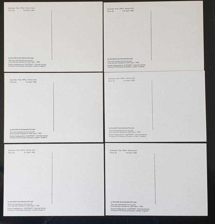 Guernsey PHQ 1982 First Day of Issue Stamps Set of 6 MNH - Image 2