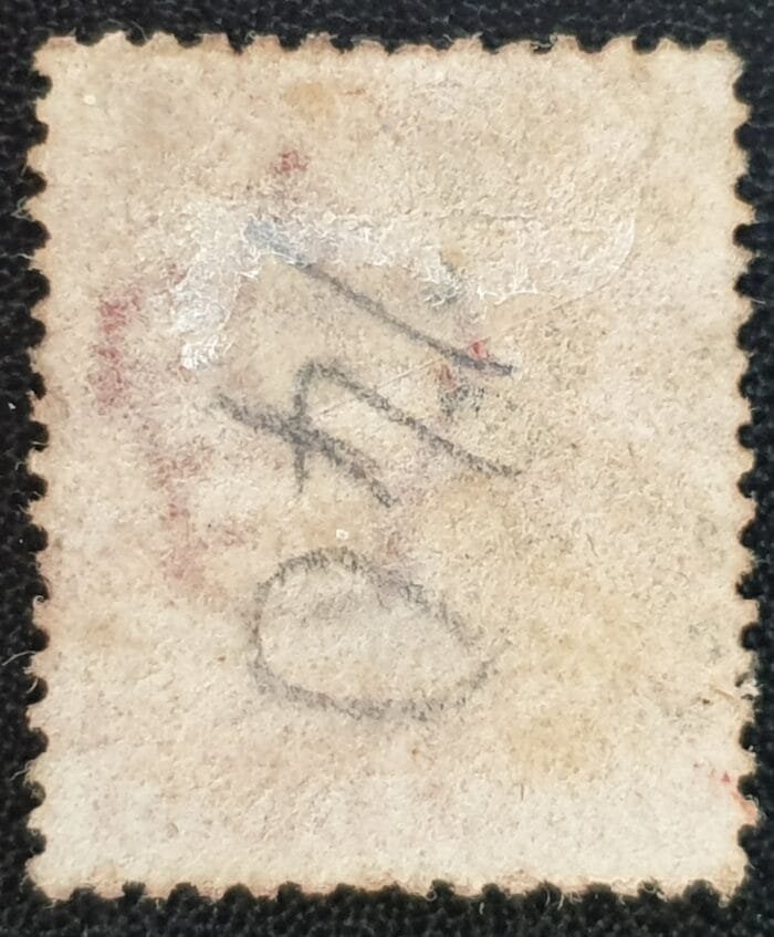 Great Britain Queen Victoria 1864 SG43 1d. rose-red Plate 140, Letters M-L ,used stamp - Image 2