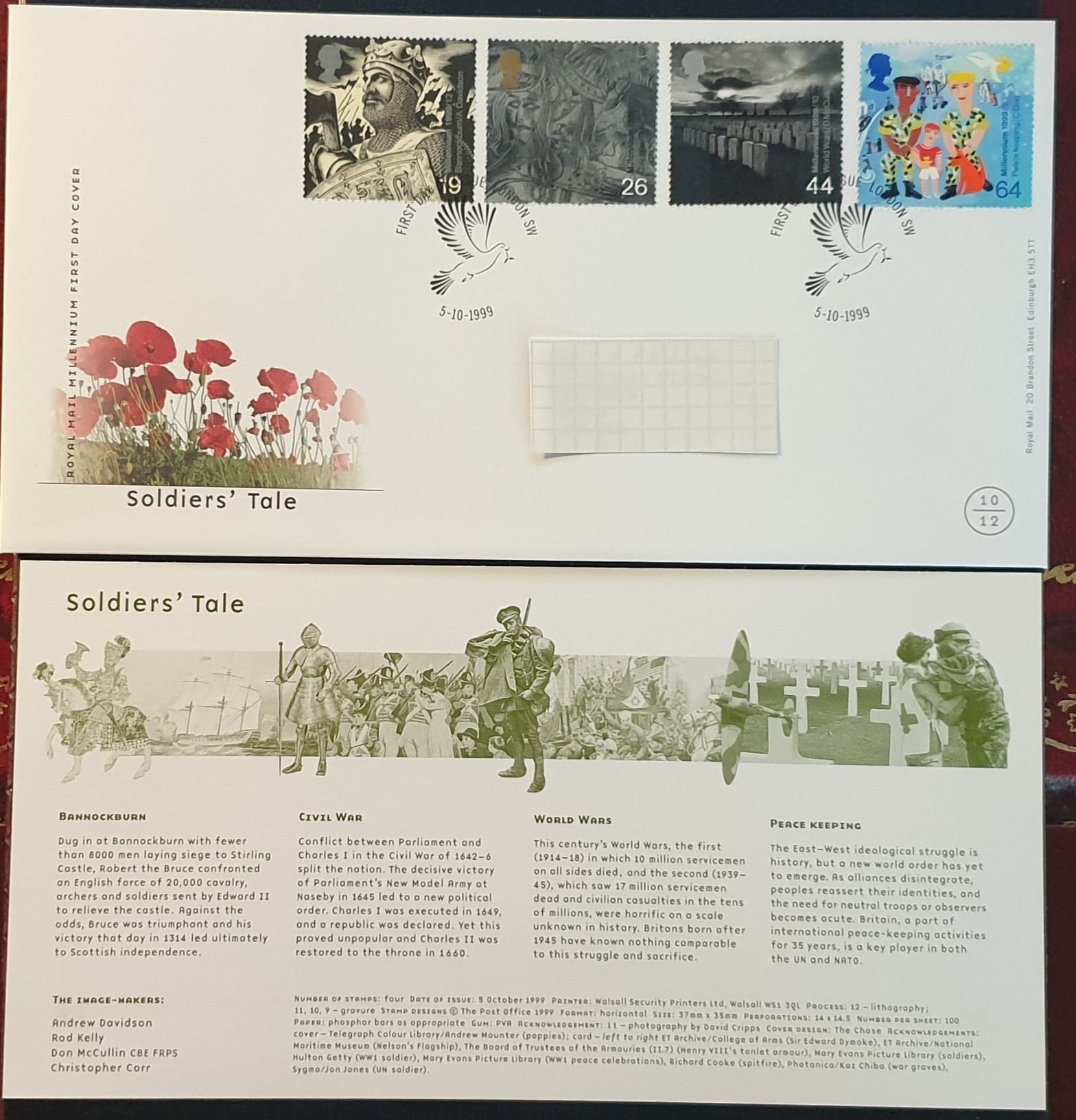 Great Britain 1999 First Day Cover "Soldiers' Tale" 5-10-1999 London