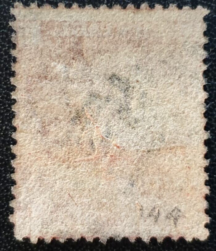 Great Britain Queen Victoria 1864 SG43 1d. rose-red Plate 144, Letters S-E ,used stamp - Image 2
