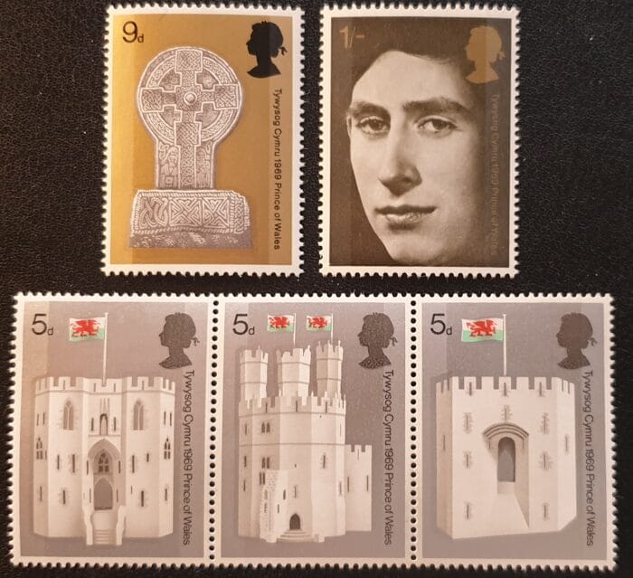 Great Britain Queen Elizabeth II 1969 “The Prince of Wales” SG802/6 Set of 5 MNH