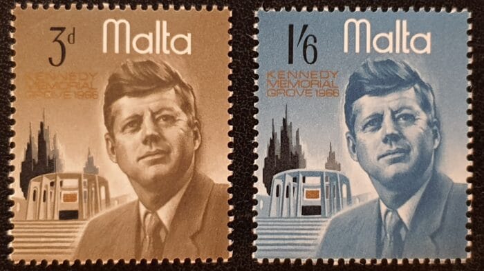 Malta 1966 "President Kennedy Commemoration" SG371/2 MNH