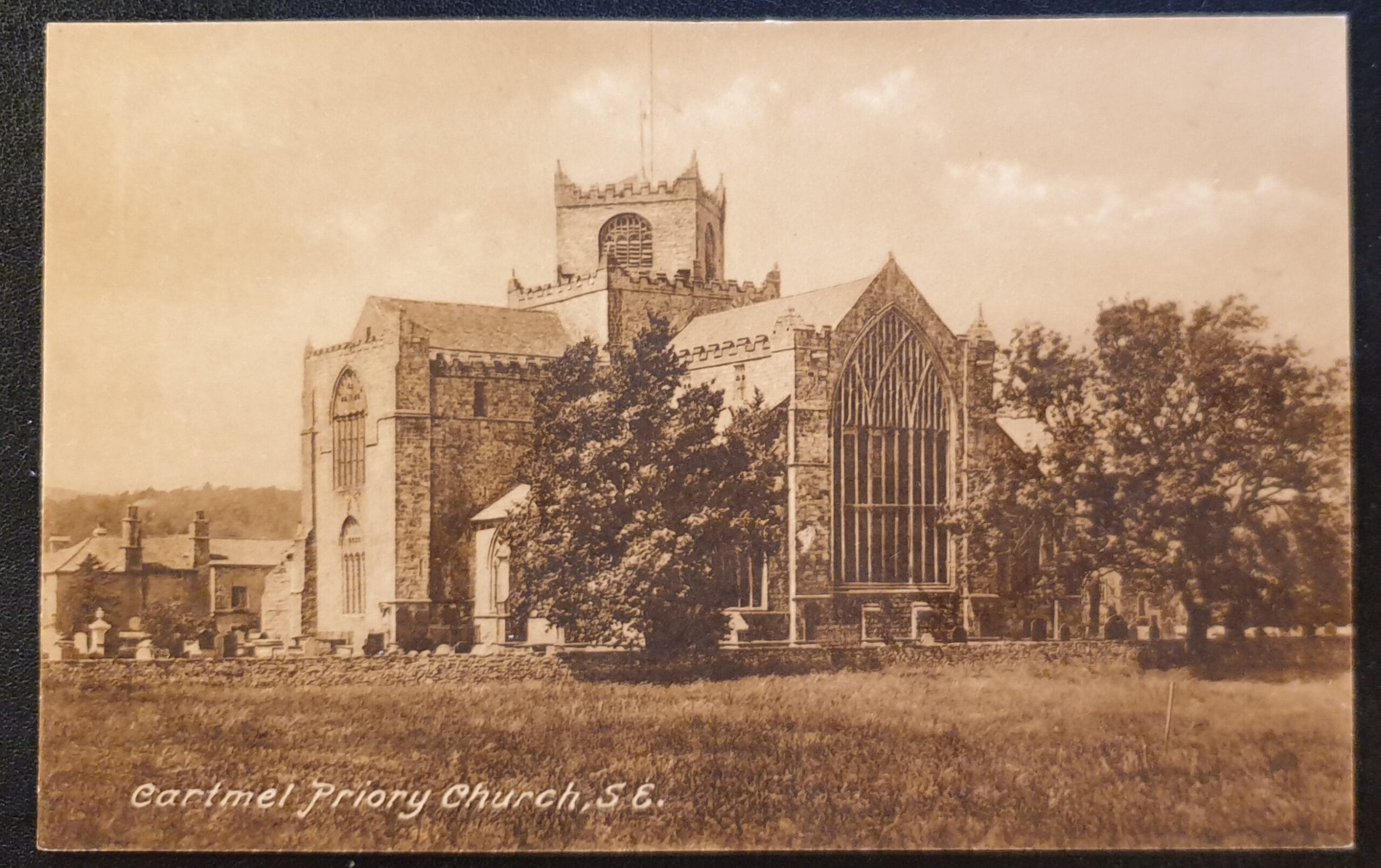 Great Britain Post Card "Cartmel Priory Church" unused