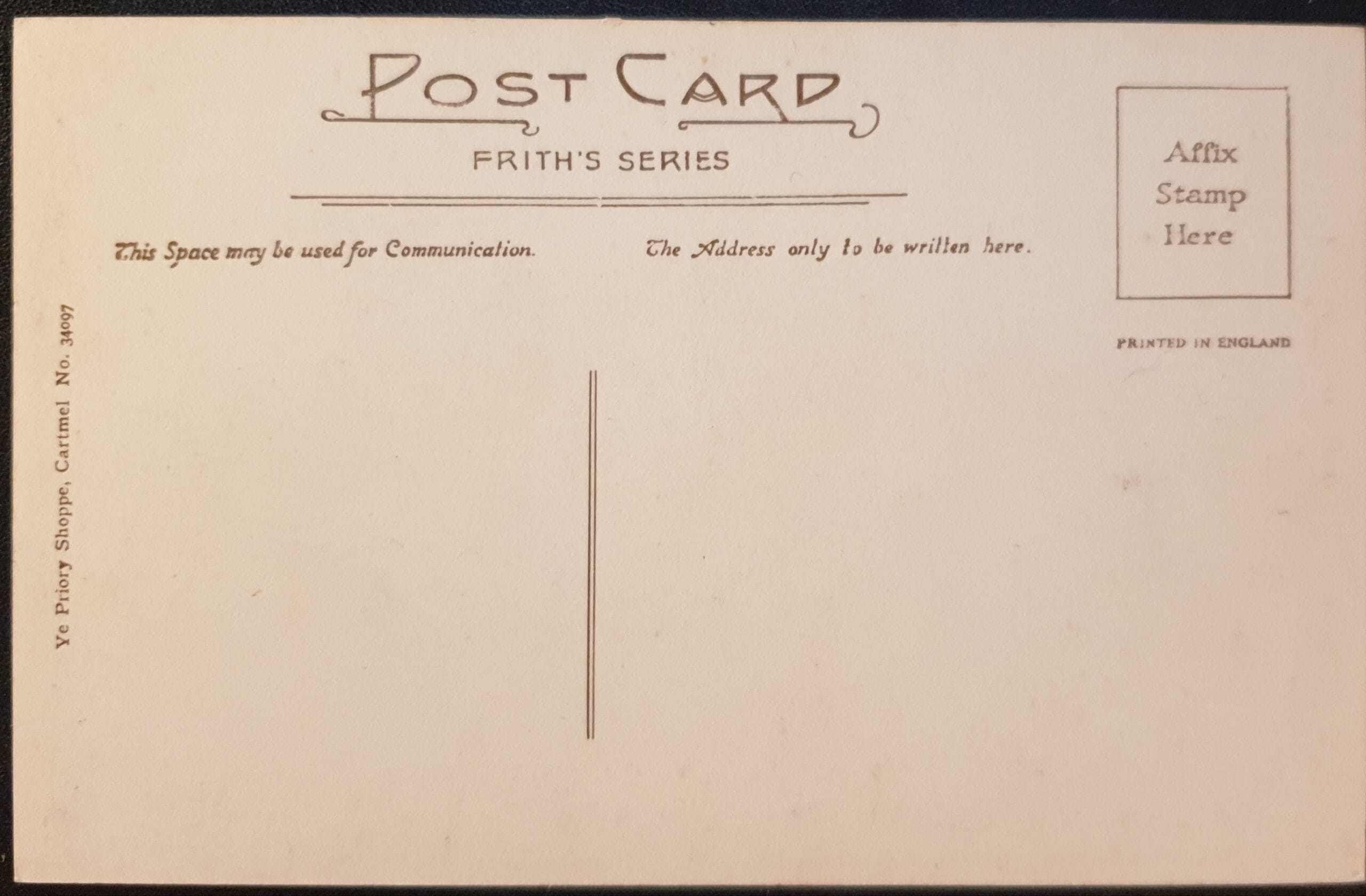 Great Britain Post Card "Cartmel Priory Church" unused - Image 2