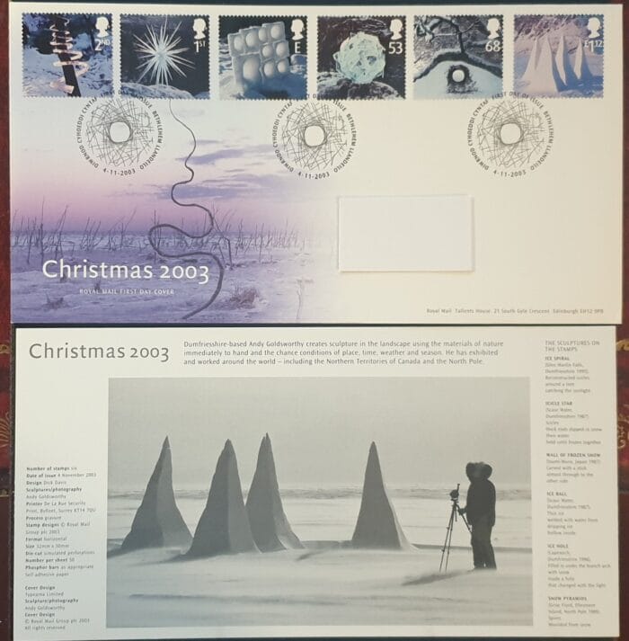 Great Britain 2003 First Day Cover “Christmas 2003” 4.11.2003 Bethlehem Llandeilo