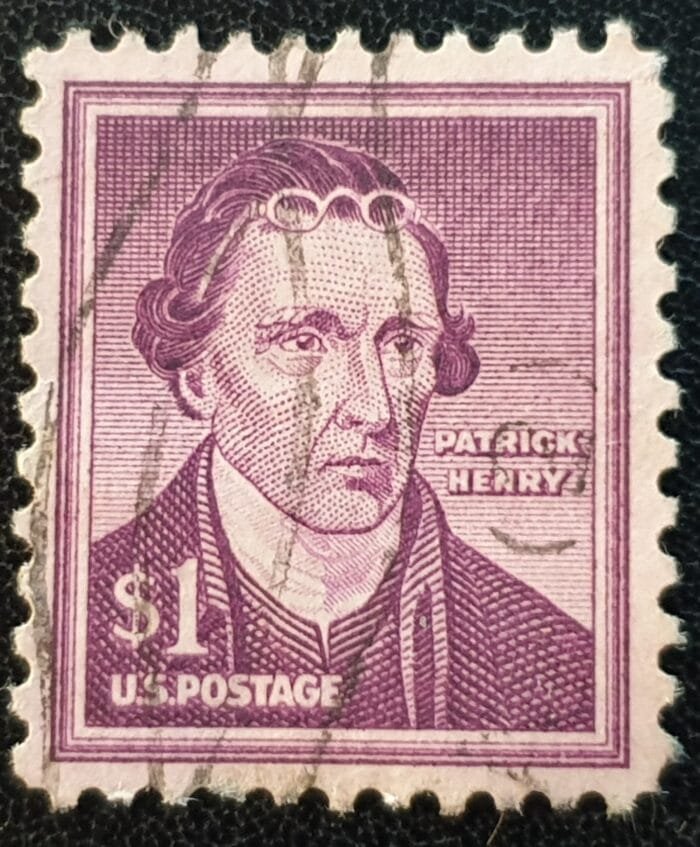 United States 1954 "Liberty Issue" SG1052 $1 violet "Patrick Henry" used single stamp
