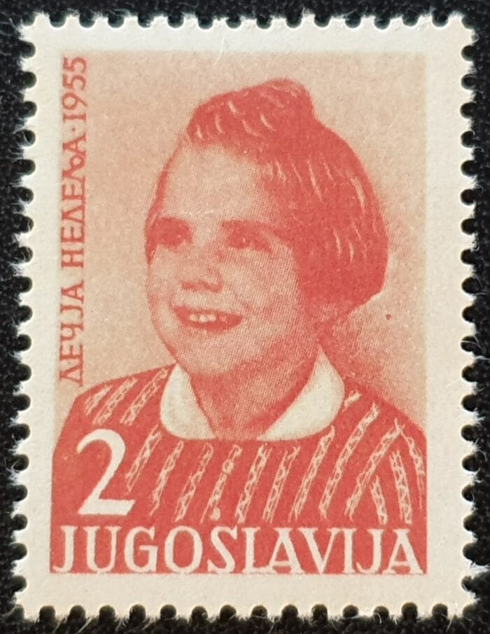 Yugoslavia 1955 "Obligatory Tax. Children's Week." SG801 Mounted Mint Single Stamp