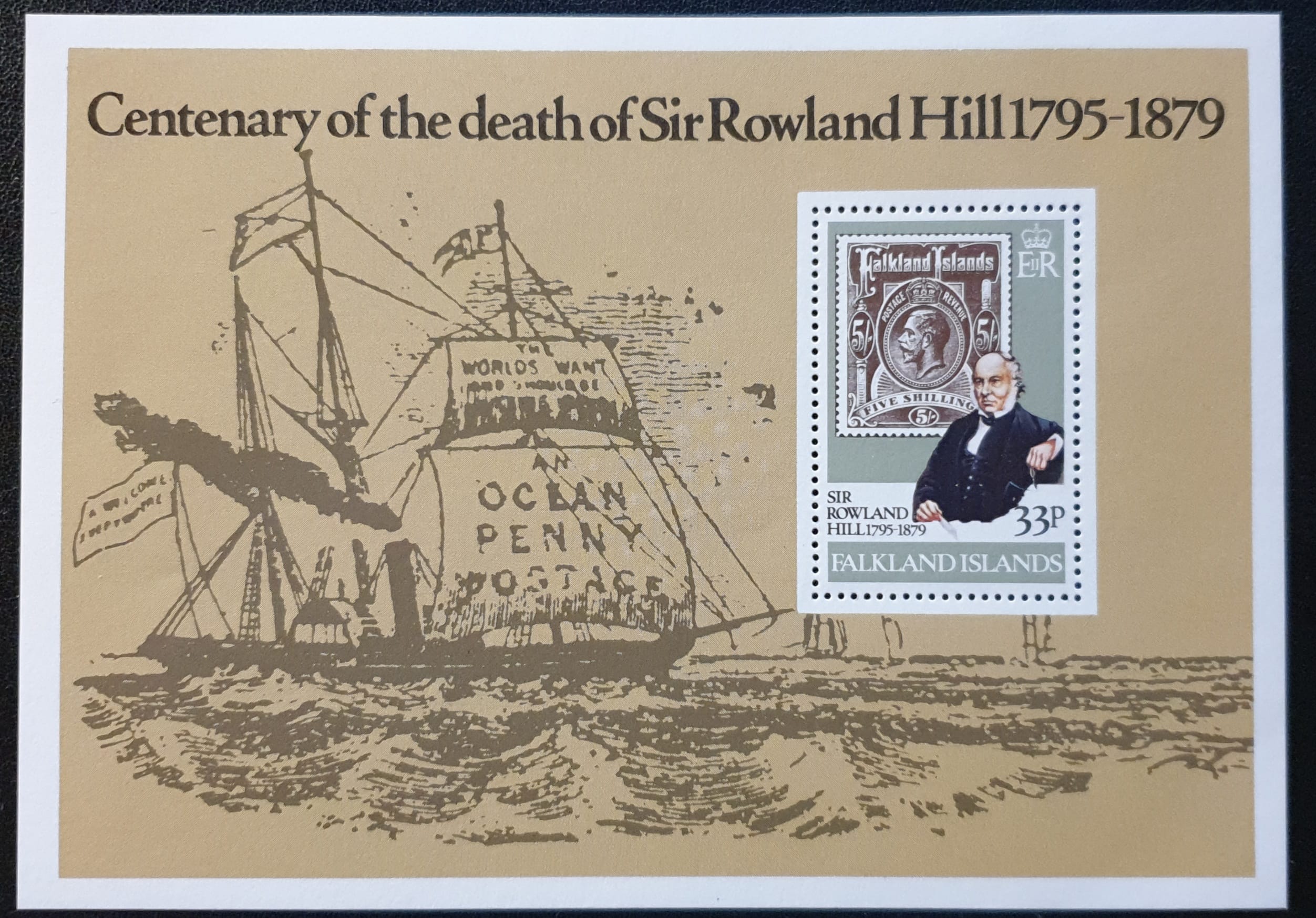 Falkland Islands 1979 “Centenary of the death of Sir Rowland Hill 1795-1879” SG MS367 MNH