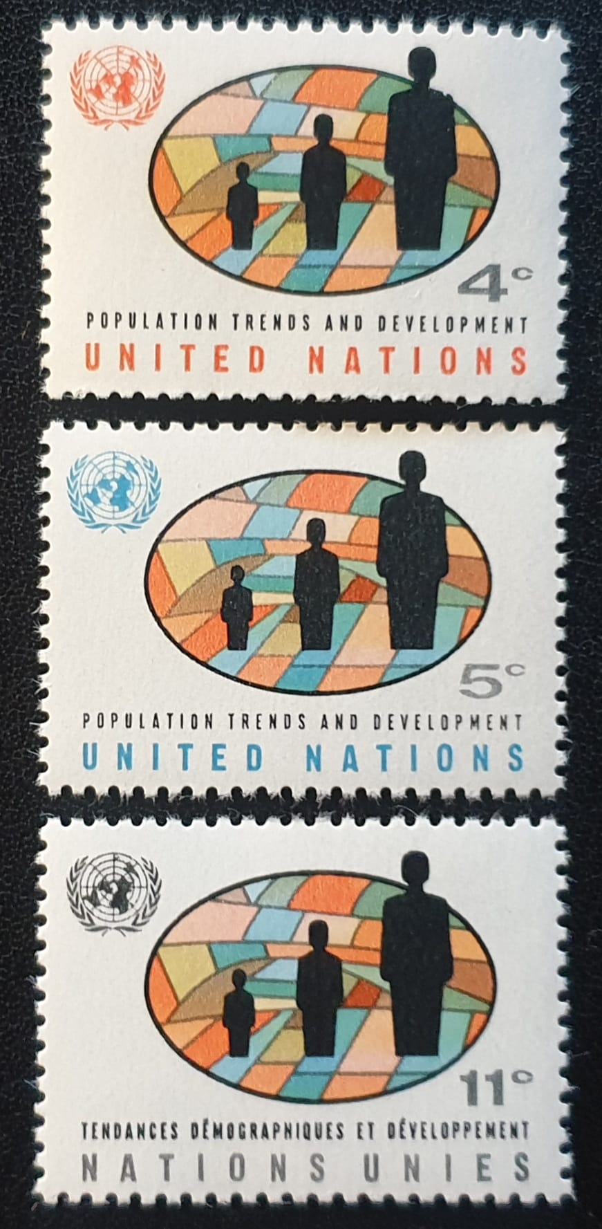 United Nations 1965 "Population" SG151/3 MNH