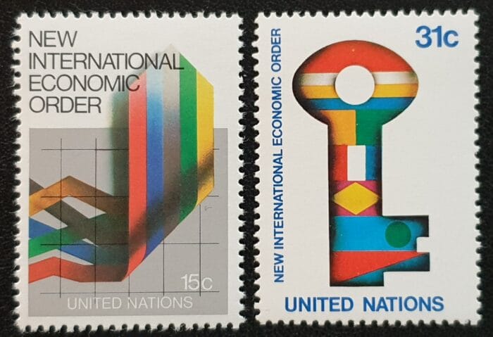 United Nations NY 1980 "New International Economic Order" SG325-326 Set of 2 MNH