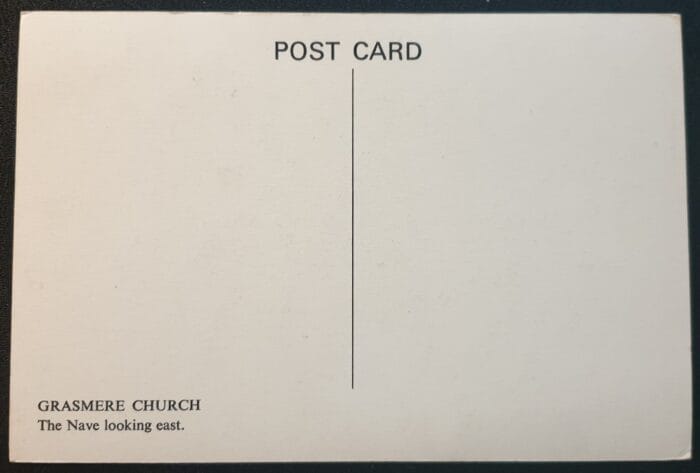 Great Britain POST CARD "GRASMERE CHURCH" Unused - Image 2