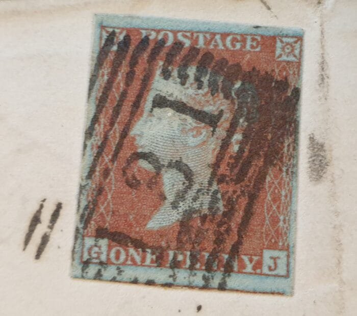 Great Britain Queen Victoria 1851 Cover Edinburgh to Aberlady 29/7/1851 - Image 2