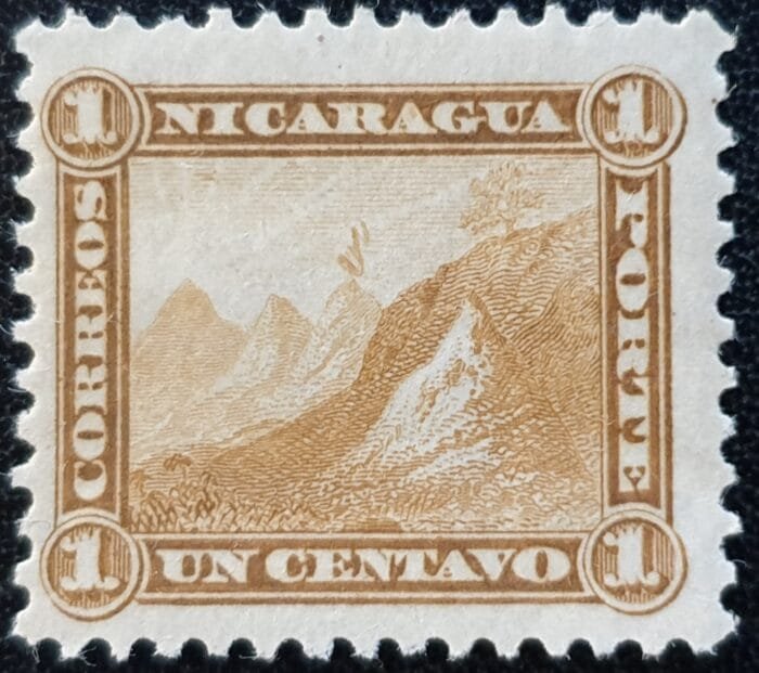 Nicaragua 1862 1c. brown Mounted Mint Single Stamp