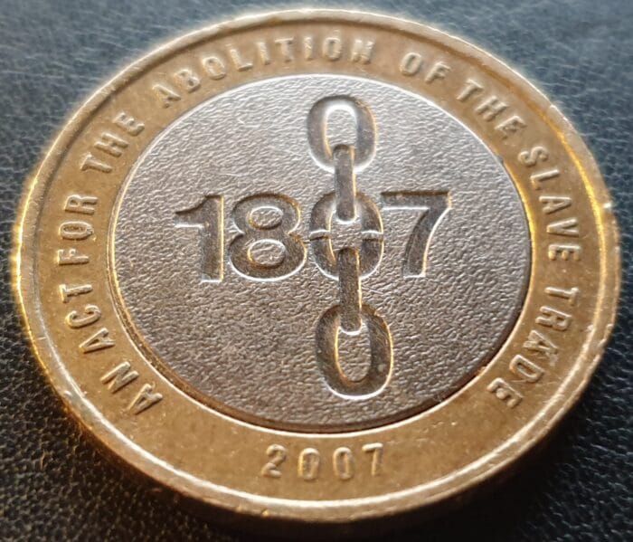 £2 Coin Act for Abolition of Slave Trade Slavery Chain 2007 Circulated