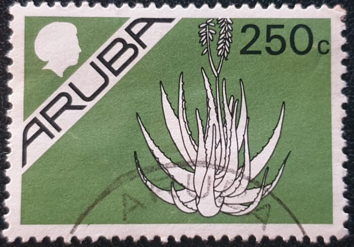 Aruba (Netherlands Antilles) 1986 SG24 250c. black/green used single stamp