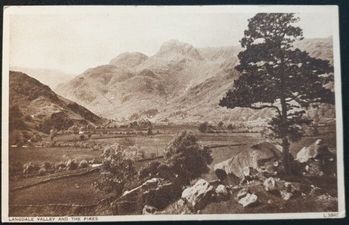 Great Britain Post Card "LANGDALE VALLEY AND THE PIKES" Unused