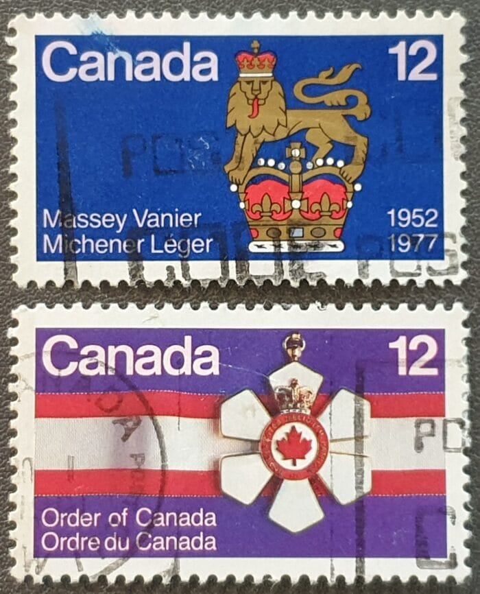 Canada 1977 "Anniversaries." SG889-890 Set of 2 used stamps