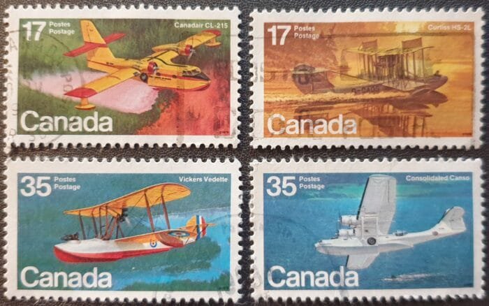Canada 1979 "Canadian Aircraft" SG966-969 Set of 4 used stamps