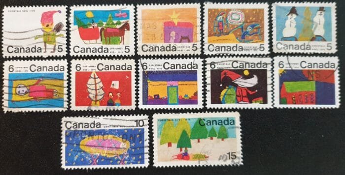 Canada 1970 "Christmas" SG661-672 Set of 12 used stamps