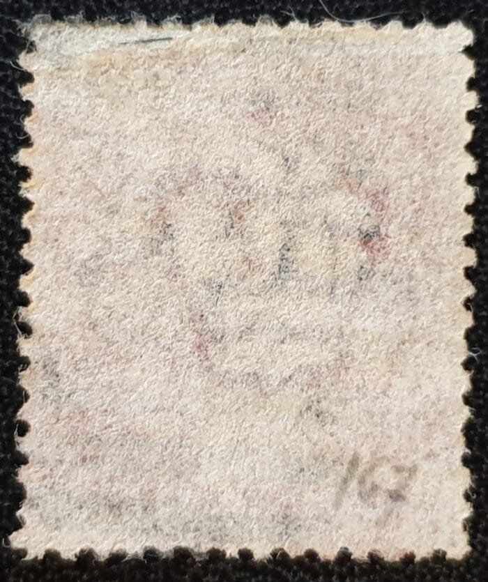 Great Britain Queen Victoria 1864 SG43 1d. rose-red Plate 167, Letters R-I ,used stamp - Image 2