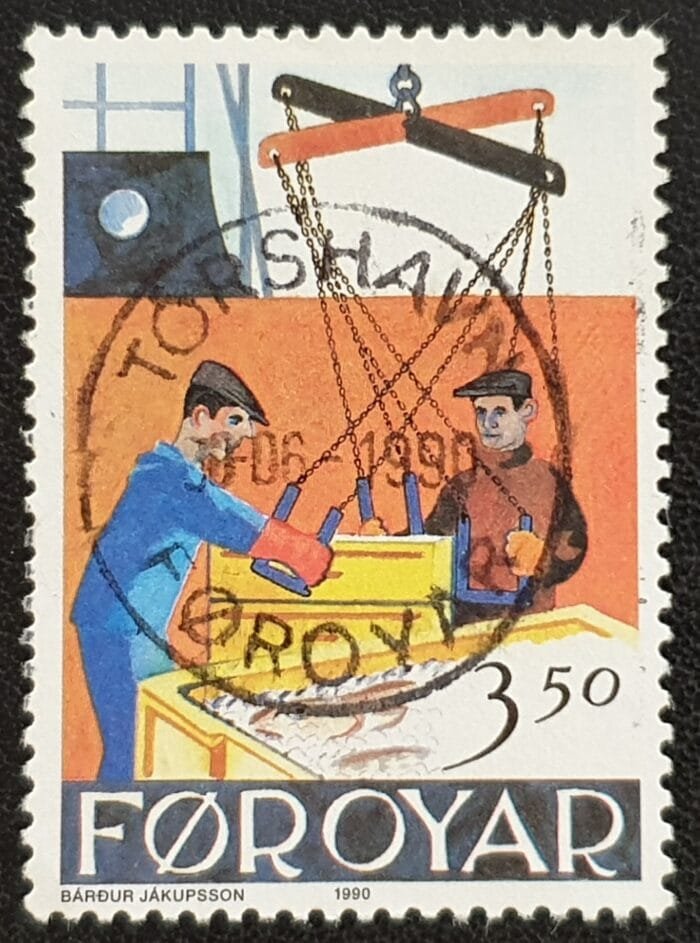 Faroe Islands 1990 "Fish Processing Industry" SG189 used single stamp