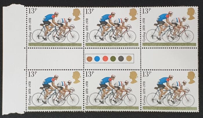 Great Britain Queen Elizabeth II 1978 'Road-racers' SG1070 Block of 6 MNH