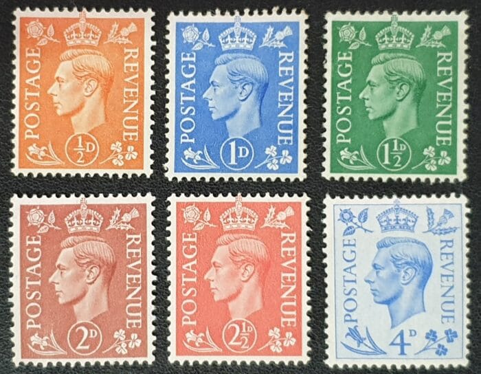 Great Britain King George VI 1950/2 SG503/8 Set of 6 Mounted Mint Stamps
